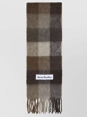 Acne Studios Alpaca Scarf - Brown/Gray